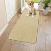 image:imageSmiry Dog Door Mat for Muddy Paws 30x20 Absorbent Microfiber Dirt Trapper Pet Doormat NonSlip Washable Quick Dry Chenille Front Door Mat Entryway Rug for Indoor and Outdoor BeigeCream White
