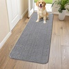 image:imageSmiry Dog Door Mat for Muddy Paws 30x20 Absorbent Microfiber Dirt Trapper Pet Doormat NonSlip Washable Quick Dry Chenille Front Door Mat Entryway Rug for Indoor and Outdoor BeigeGrey