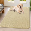 image:imageSmiry Dog Door Mat for Muddy Paws 30x20 Absorbent Microfiber Dirt Trapper Pet Doormat NonSlip Washable Quick Dry Chenille Front Door Mat Entryway Rug for Indoor and Outdoor BeigeCream White