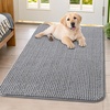 image:imageSmiry Dog Door Mat for Muddy Paws 30x20 Absorbent Microfiber Dirt Trapper Pet Doormat NonSlip Washable Quick Dry Chenille Front Door Mat Entryway Rug for Indoor and Outdoor BeigeGrey