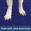 image:imageSmiry Dog Door Mat for Muddy Paws 30x20 Absorbent Microfiber Dirt Trapper Pet Doormat NonSlip Washable Quick Dry Chenille Front Door Mat Entryway Rug for Indoor and Outdoor BeigeNavy Blue