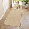 image:imageSmiry Dog Door Mat for Muddy Paws 30x20 Absorbent Microfiber Dirt Trapper Pet Doormat NonSlip Washable Quick Dry Chenille Front Door Mat Entryway Rug for Indoor and Outdoor BeigeBeige
