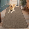 image:imageSmiry Dog Door Mat for Muddy Paws 30x20 Absorbent Microfiber Dirt Trapper Pet Doormat NonSlip Washable Quick Dry Chenille Front Door Mat Entryway Rug for Indoor and Outdoor BeigeCamel