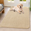 image:imageSmiry Dog Door Mat for Muddy Paws 30x20 Absorbent Microfiber Dirt Trapper Pet Doormat NonSlip Washable Quick Dry Chenille Front Door Mat Entryway Rug for Indoor and Outdoor BeigeBeige