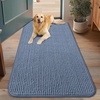 image:imageSmiry Dog Door Mat for Muddy Paws 30x20 Absorbent Microfiber Dirt Trapper Pet Doormat NonSlip Washable Quick Dry Chenille Front Door Mat Entryway Rug for Indoor and Outdoor BeigeAiry Blue