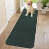 image:imageSmiry Dog Door Mat for Muddy Paws 30x20 Absorbent Microfiber Dirt Trapper Pet Doormat NonSlip Washable Quick Dry Chenille Front Door Mat Entryway Rug for Indoor and Outdoor BeigeGreen