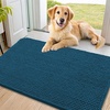image:imageSmiry Dog Door Mat for Muddy Paws 30x20 Absorbent Microfiber Dirt Trapper Pet Doormat NonSlip Washable Quick Dry Chenille Front Door Mat Entryway Rug for Indoor and Outdoor BeigeAtlantic Blue