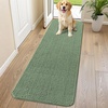image:imageSmiry Dog Door Mat for Muddy Paws 30x20 Absorbent Microfiber Dirt Trapper Pet Doormat NonSlip Washable Quick Dry Chenille Front Door Mat Entryway Rug for Indoor and Outdoor BeigeOlive Green