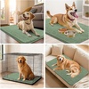 image:imageSmiry Dog Door Mat for Muddy Paws 30x20 Absorbent Microfiber Dirt Trapper Pet Doormat NonSlip Washable Quick Dry Chenille Front Door Mat Entryway Rug for Indoor and Outdoor BeigeOlive Green