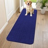 image:imageSmiry Dog Door Mat for Muddy Paws 30x20 Absorbent Microfiber Dirt Trapper Pet Doormat NonSlip Washable Quick Dry Chenille Front Door Mat Entryway Rug for Indoor and Outdoor BeigeNavy Blue
