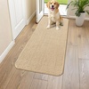 image:imageSmiry Dog Door Mat for Muddy Paws 30x20 Absorbent Microfiber Dirt Trapper Pet Doormat NonSlip Washable Quick Dry Chenille Front Door Mat Entryway Rug for Indoor and Outdoor BeigeBeige