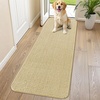 image:imageSmiry Dog Door Mat for Muddy Paws 30x20 Absorbent Microfiber Dirt Trapper Pet Doormat NonSlip Washable Quick Dry Chenille Front Door Mat Entryway Rug for Indoor and Outdoor BeigeCream White