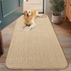 image:imageSmiry Dog Door Mat for Muddy Paws 30x20 Absorbent Microfiber Dirt Trapper Pet Doormat NonSlip Washable Quick Dry Chenille Front Door Mat Entryway Rug for Indoor and Outdoor BeigeBeige