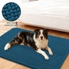 image:imageSmiry Dog Door Mat for Muddy Paws 30x20 Absorbent Microfiber Dirt Trapper Pet Doormat NonSlip Washable Quick Dry Chenille Front Door Mat Entryway Rug for Indoor and Outdoor BeigeAtlantic Blue