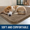 image:imageSmiry Dog Door Mat for Muddy Paws 44x24 Absorbs Moisture and Dirt Doormat NonSlip Washable Quick Dry Chenille Front Door Mat Indoor Entrance Entryway Carpet for Inside Floor Camel