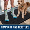 image:imageSmiry Dog Door Mat for Muddy Paws 47x17 Absorbs Moisture and Dirt Doormat NonSlip Washable Quick Dry Chenille Front Door Mat Indoor Entrance Entryway Carpet for Inside Floor Black