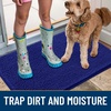 image:imageSmiry Dog Door Mat for Muddy Paws 48x30 Absorbs Moisture and Dirt Doormat NonSlip Washable Quick Dry Chenille Front Door Mat Indoor Entrance Entryway Carpet for Inside Floor Navy Blue