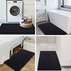 image:imageSmiry Rectangle Table Cloth 60x84 and Luxury Chenille Bath Rug 36x24Black