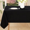 image:imageSmiry Rectangle Table Cloth 60x84 and Luxury Chenille Bath Rug 36x24Black
