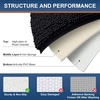 image:imageSmiry Rectangle Table Cloth 60x84 and Luxury Chenille Bath Rug 36x24Black