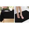 image:imageSmiry Rectangle Table Cloth 60x84 and Luxury Chenille Bath Rug 36x24Black