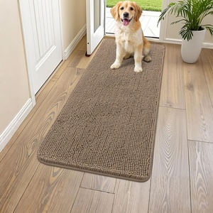 image:imageSmiry Dog Door Mat for Muddy Paws 44x24 Absorbs Moisture and Dirt Doormat NonSlip Washable Quick Dry Chenille Front Door Mat Indoor Entrance Entryway Carpet for Inside Floor Camel