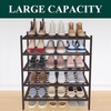 image:imageSmiry Bamboo Shoe Rack 3Tier Stackable Wooden Shoe Organizer for Entryway amp Closet Free Standing Wood Shoe Storage Shelf for Front Door amp Small Spaces NaturalBrown