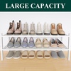 image:imageSmiry Bamboo Shoe Rack 3Tier Stackable Wooden Shoe Organizer for Entryway amp Closet Free Standing Wood Shoe Storage Shelf for Front Door amp Small Spaces NaturalWhite