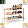 image:imageSmiry Bamboo Shoe Rack 3Tier Stackable Wooden Shoe Organizer for Entryway amp Closet Free Standing Wood Shoe Storage Shelf for Front Door amp Small Spaces NaturalNatural