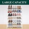 image:imageSmiry Bamboo Shoe Rack 3Tier Stackable Wooden Shoe Organizer for Entryway amp Closet Free Standing Wood Shoe Storage Shelf for Front Door amp Small Spaces NaturalWhite
