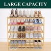 image:imageSmiry Bamboo Shoe Rack 3Tier Stackable Wooden Shoe Organizer for Entryway amp Closet Free Standing Wood Shoe Storage Shelf for Front Door amp Small Spaces NaturalNatural