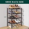 image:imageSmiry Bamboo Shoe Rack 3Tier Stackable Wooden Shoe Organizer for Entryway amp Closet Free Standing Wood Shoe Storage Shelf for Front Door amp Small Spaces NaturalBrown