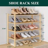 image:imageSmiry Bamboo Shoe Rack 3Tier Stackable Wooden Shoe Organizer for Entryway amp Closet Free Standing Wood Shoe Storage Shelf for Front Door amp Small Spaces NaturalNatural