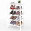 image:imageSmiry Bamboo Shoe Rack 3Tier Stackable Wooden Shoe Organizer for Entryway amp Closet Free Standing Wood Shoe Storage Shelf for Front Door amp Small Spaces NaturalWhite