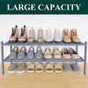 image:imageSmiry Bamboo Shoe Rack 3Tier Stackable Wooden Shoe Organizer for Entryway amp Closet Free Standing Wood Shoe Storage Shelf for Front Door amp Small Spaces NaturalGrey