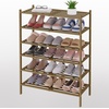 image:imageSmiry Bamboo Shoe Rack 3Tier Stackable Wooden Shoe Organizer for Entryway amp Closet Free Standing Wood Shoe Storage Shelf for Front Door amp Small Spaces NaturalWalnut