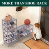 image:imageSmiry Bamboo Shoe Rack 3Tier Stackable Wooden Shoe Organizer for Entryway amp Closet Free Standing Wood Shoe Storage Shelf for Front Door amp Small Spaces NaturalGrey