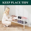 image:imageSmiry Bamboo Shoe Rack 3Tier Stackable Wooden Shoe Organizer for Entryway amp Closet Free Standing Wood Shoe Storage Shelf for Front Door amp Small Spaces NaturalWhite