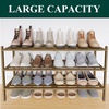 image:imageSmiry Bamboo Shoe Rack 3Tier Stackable Wooden Shoe Organizer for Entryway amp Closet Free Standing Wood Shoe Storage Shelf for Front Door amp Small Spaces NaturalWalnut