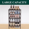 image:imageSmiry Bamboo Shoe Rack 3Tier Stackable Wooden Shoe Organizer for Entryway amp Closet Free Standing Wood Shoe Storage Shelf for Front Door amp Small Spaces NaturalBrown