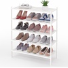 image:imageSmiry Bamboo Shoe Rack 3Tier Stackable Wooden Shoe Organizer for Entryway amp Closet Free Standing Wood Shoe Storage Shelf for Front Door amp Small Spaces NaturalWhite
