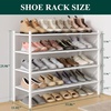 image:imageSmiry Bamboo Shoe Rack 3Tier Stackable Wooden Shoe Organizer for Entryway amp Closet Free Standing Wood Shoe Storage Shelf for Front Door amp Small Spaces NaturalWhite