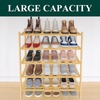 image:imageSmiry Bamboo Shoe Rack 3Tier Stackable Wooden Shoe Organizer for Entryway amp Closet Free Standing Wood Shoe Storage Shelf for Front Door amp Small Spaces NaturalNatural