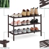 image:imageSmiry Bamboo Shoe Rack 3Tier Stackable Wooden Shoe Organizer for Entryway amp Closet Free Standing Wood Shoe Storage Shelf for Front Door amp Small Spaces NaturalBrown