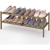 image:imageSmiry Bamboo Shoe Rack 3Tier Stackable Wooden Shoe Organizer for Entryway amp Closet Free Standing Wood Shoe Storage Shelf for Front Door amp Small Spaces NaturalWalnut