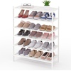 image:imageSmiry Bamboo Shoe Rack 3Tier Stackable Wooden Shoe Organizer for Entryway amp Closet Free Standing Wood Shoe Storage Shelf for Front Door amp Small Spaces NaturalWhite