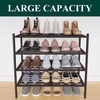 image:imageSmiry Bamboo Shoe Rack 3Tier Stackable Wooden Shoe Organizer for Entryway amp Closet Free Standing Wood Shoe Storage Shelf for Front Door amp Small Spaces NaturalBrown