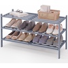 image:imageSmiry Bamboo Shoe Rack 3Tier Stackable Wooden Shoe Organizer for Entryway amp Closet Free Standing Wood Shoe Storage Shelf for Front Door amp Small Spaces NaturalGrey