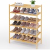 image:imageSmiry Bamboo Shoe Rack 3Tier Stackable Wooden Shoe Organizer for Entryway amp Closet Free Standing Wood Shoe Storage Shelf for Front Door amp Small Spaces NaturalNatural