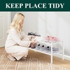 image:imageSmiry Bamboo Shoe Rack 3Tier Stackable Wooden Shoe Organizer for Entryway amp Closet Free Standing Wood Shoe Storage Shelf for Front Door amp Small Spaces NaturalWhite